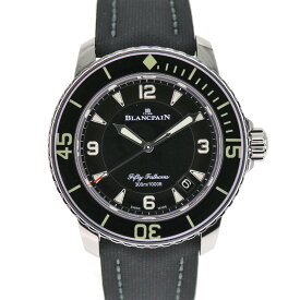 ブランパン Blancpain 5015-1130-52A フィフティファゾムス ブラック文字盤 【中古】