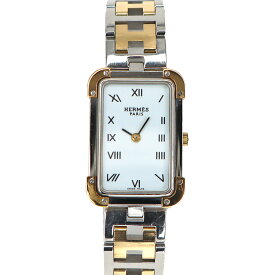 エルメス Hermes CR1.220 クロアジュール レディース クォーツ 腕時計 ホワイト 【中古】