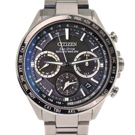 シチズン Citizen CC4015-51E F950-T026648 アテッサ ダブルダイレクトフライト ブラック GPS衛星電波時計 ソーラー メンズ 腕時計【中古】