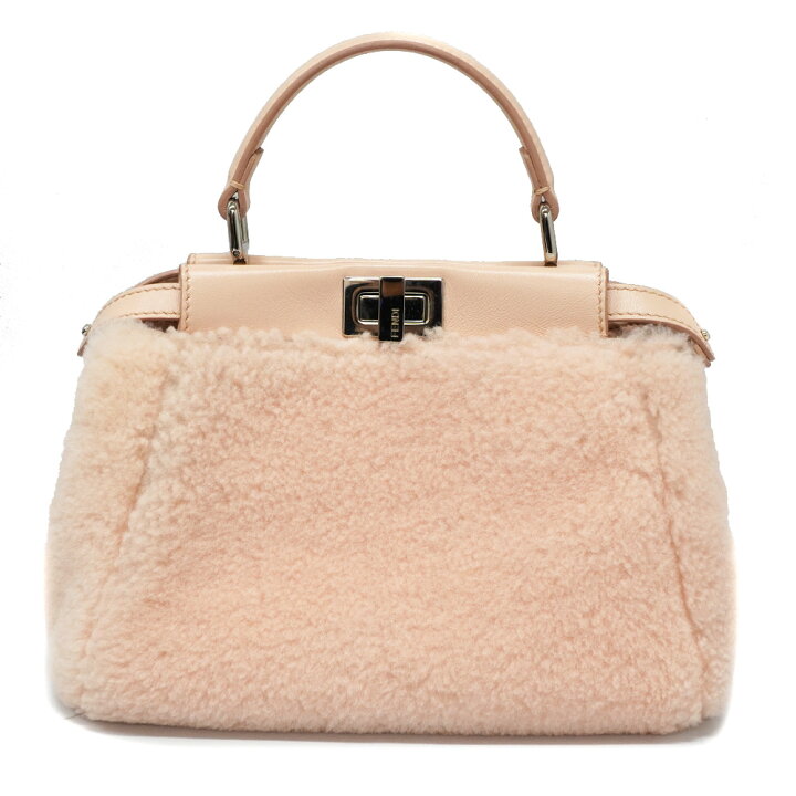 楽天市場】フェンディ Fendi 8BN244 ピーカブー ミニ バッグ ファー 
