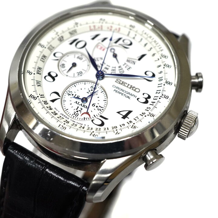 楽天市場】セイコー Seiko 7T86-0AC0 クロノグラフパーペチュアル 