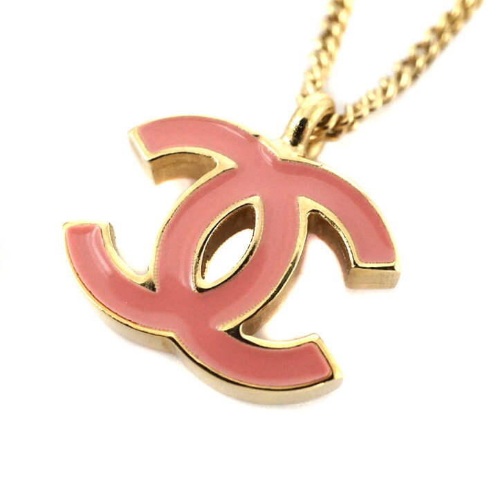 楽天市場】シャネル Chanel ココマーク ネックレス ピンク 【中古  