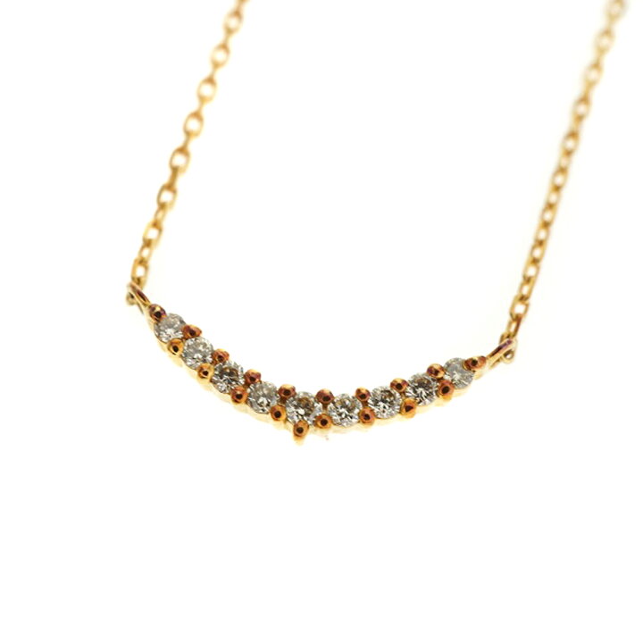 楽天市場】アガット agete K18 ダイヤモンド ネックレス D0.04ct  