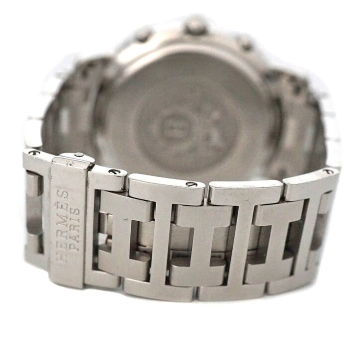 楽天市場】エルメス Hermes CL1.910 クリッパー クロノグラフ 青文字盤  