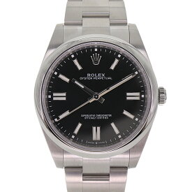 ロレックス Rolex 124300 オイスターパーペチュアル ブラック メンズ 腕時計 特上品【中古】