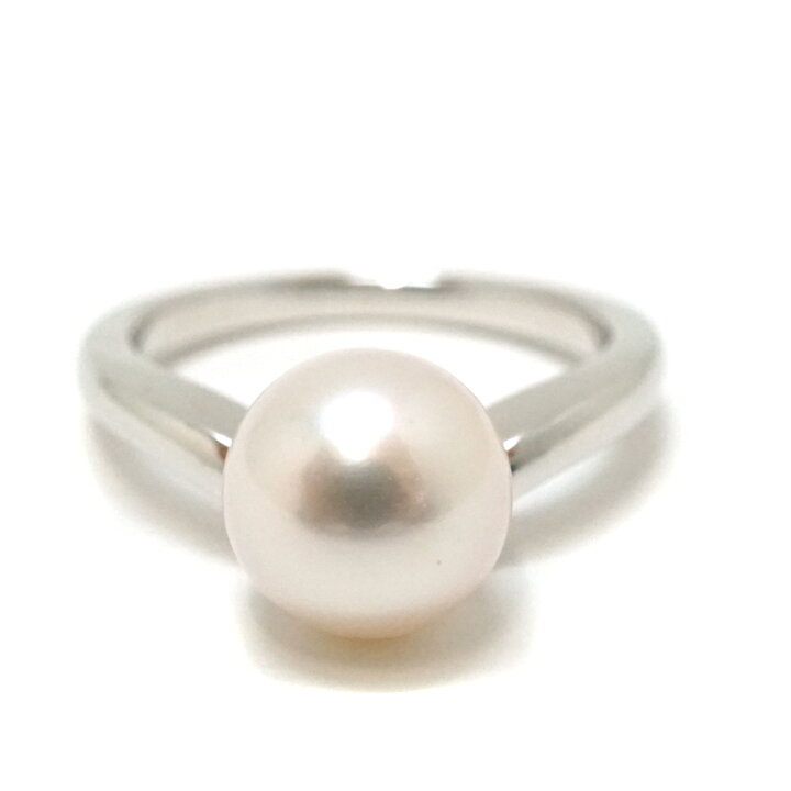 楽天市場】ミキモト Mikimoto Pt950 プラチナパールリング 指輪【中古 