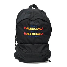 バレンシアガ Balenciaga 503221 バッグパック リュックサック ブラック 黒 【中古】