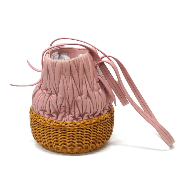 楽天市場】ミュウミュウ Miumiu かごバッグ ピンク 【中古】 : 質屋 