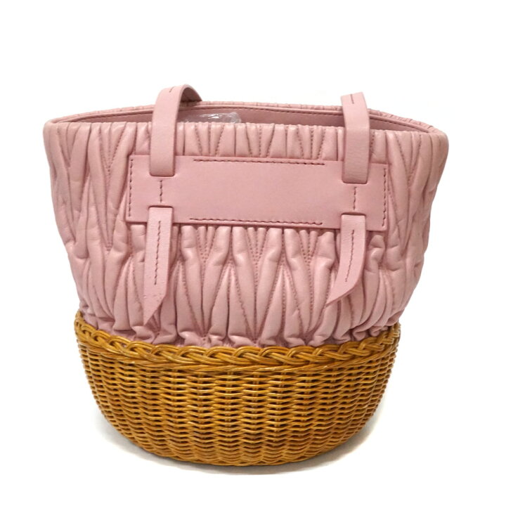 楽天市場】ミュウミュウ Miumiu かごバッグ ピンク 【中古】 : 質屋  