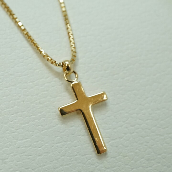 楽天市場】18金 K18 ネックレス クロス 2連 アクセサリー 【中古 