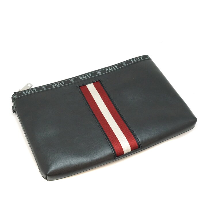 楽天市場】バリー Bally HARTLAND クラッチバッグ ブラック 【中古  