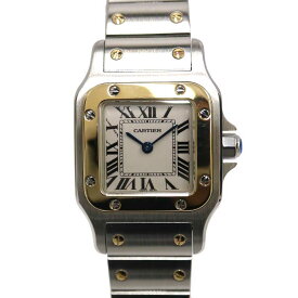 カルティエ Cartier W20012C4 サントスガルベSM クォーツ 腕時計 レディース【中古】