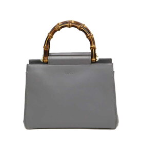 グッチ Gucci 453767 バンブーハンドバッグ グレー系 レディース【中古】