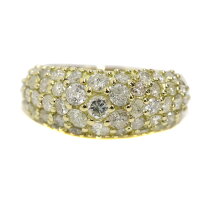 K18 18金 ダイヤモンドリング 0.75ct 0.389ct 5.7g
