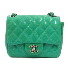 シャネル Chanel チェーンショルダーバッグ グリーン系【中古】