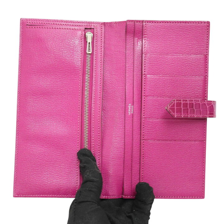 楽天市場】エルメス Hermes ベアンスフレ 長財布 ピンク系 