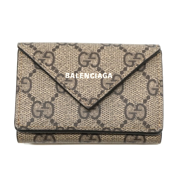 楽天市場】グッチ×バレンシアガ Gucci×Balenciaga 681704 三つ折り財布 