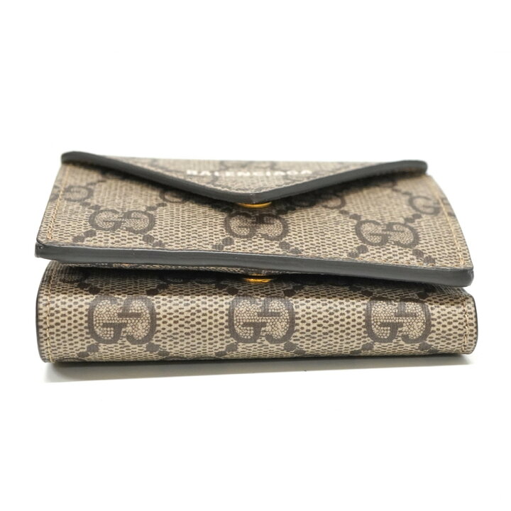 楽天市場】グッチ×バレンシアガ Gucci×Balenciaga 681704 三つ折り財布 