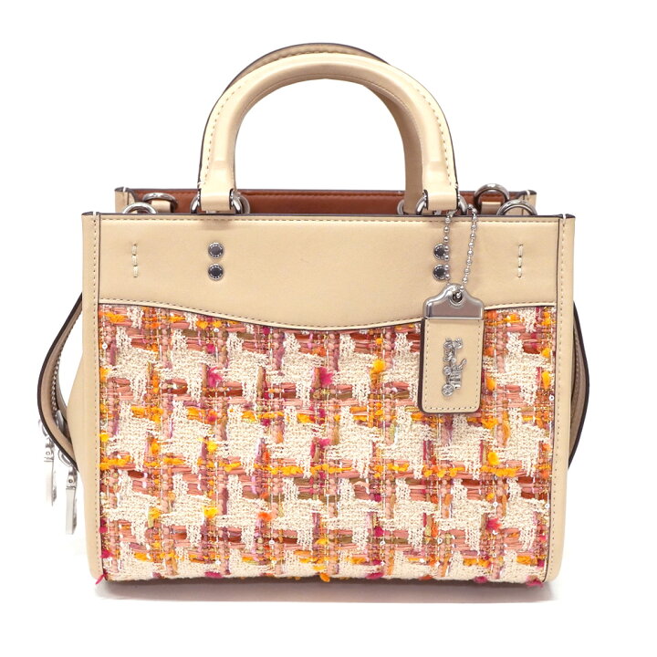 楽天市場】コーチ Coach CP155 ローグ25 2WAYハンドバッグ ツイード 