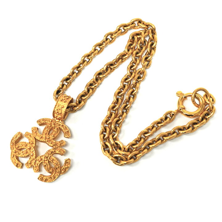 楽天市場】シャネル Chanel トリプルココマーク ネックレス ペンダント  