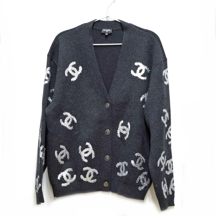楽天市場】シャネル Chanel P72997 カーディガン グレー【中古 