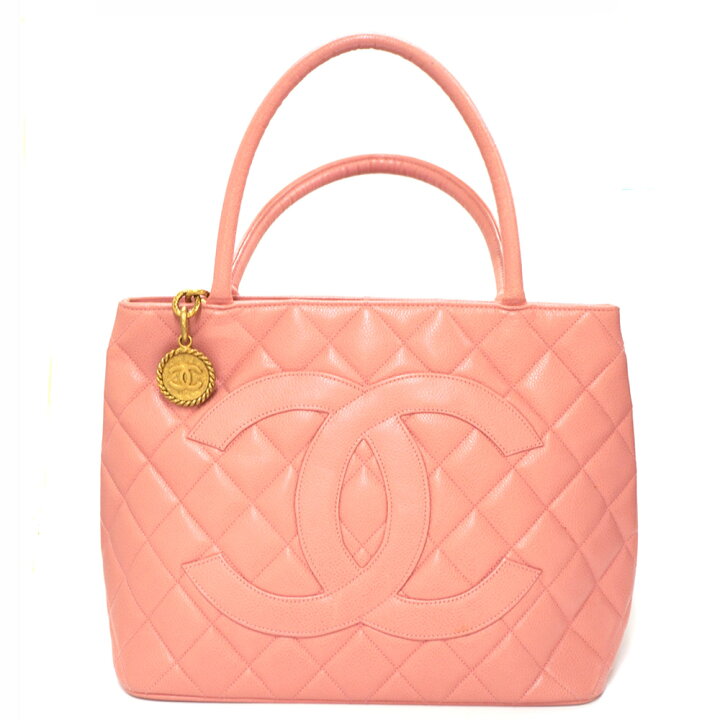 楽天市場】シャネル Chanel A01804 復刻トート ピンク キャビアスキン 