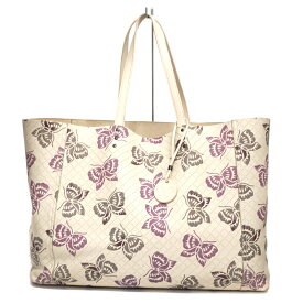 ボッテガヴェネタ Bottega veneta トートバッグ イントレッチオミラージュ バタフライ 蝶柄【中古】