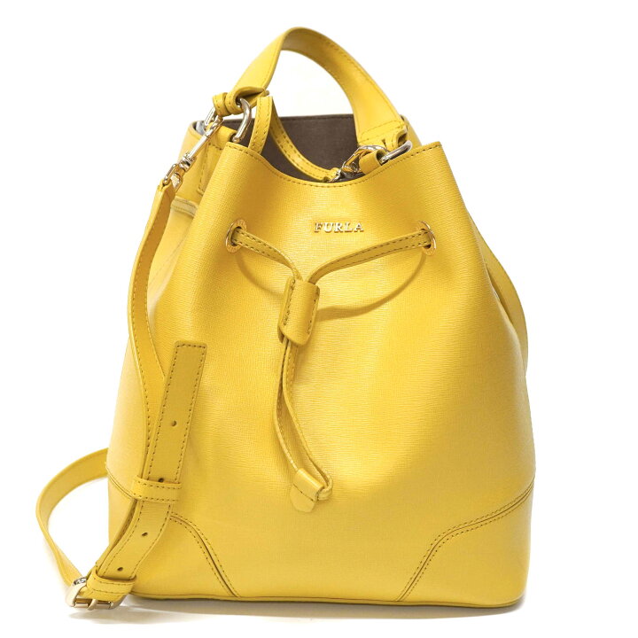 楽天市場】フルラ Furla G6550 巾着バッグ 2WAY イエロー 【中古 