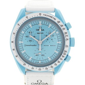 スウォッチ×オメガ Swatch Omega コラボレーション S033L100 ムーンウォッチ ミッショントゥウラヌス 腕時計【中古】