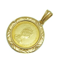 楽天市場】18金 ネックレス コイン（金の純度K22）（ジュエリー 