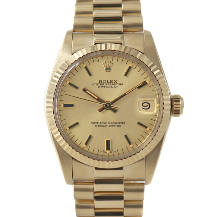 楽天市場】ロレックス Rolex 6827/8 デイトジャスト シャンパン 
