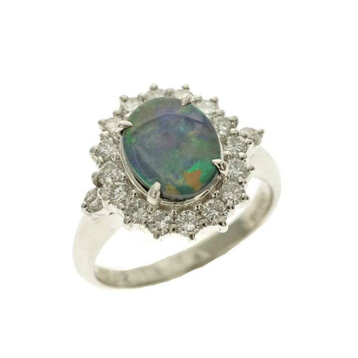 楽天市場】Pt900 プラチナ ブラックオパール0.92ct ダイヤモンド0.62ct 