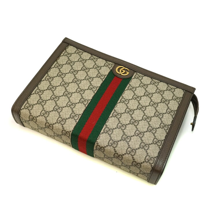 楽天市場】グッチ Gucci 760243 GGスプリーム クラッチバッグ オフィ  