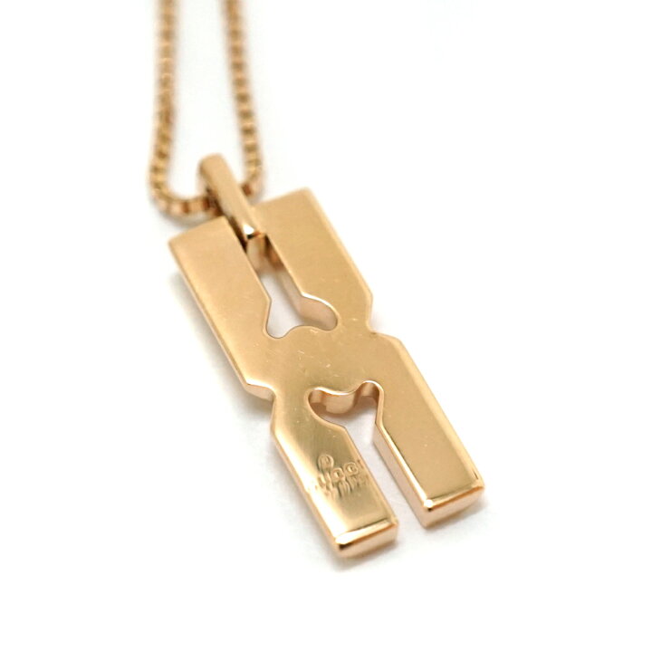 楽天市場】グッチ Gucci インフィニティネックレス ピンクゴールド K18 