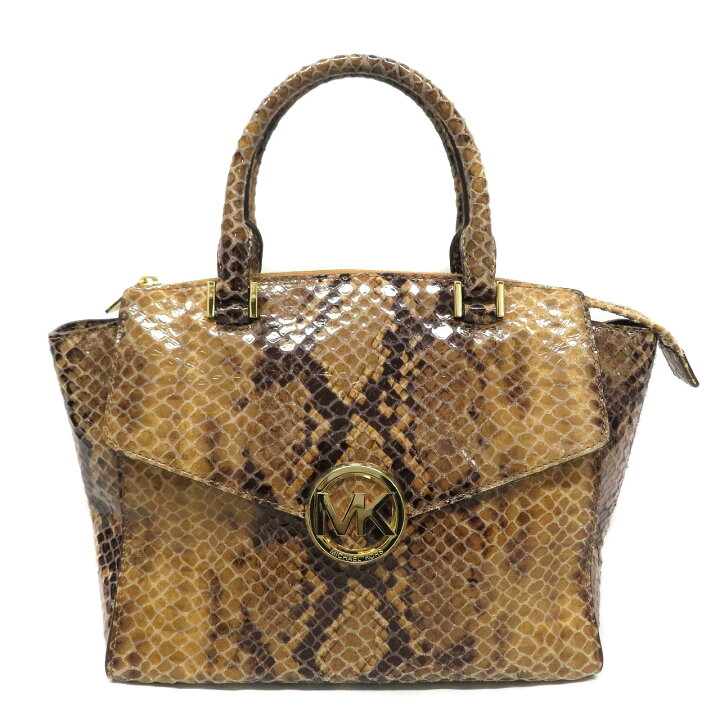 楽天市場】マイケルコース Michael kors ハンドバッグ パイソン 