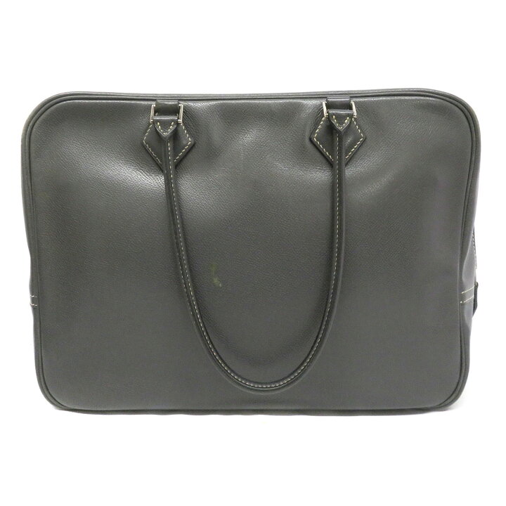 楽天市場】エルメス Hermes プリュム32 グレー系 ハンドバッグ トート 