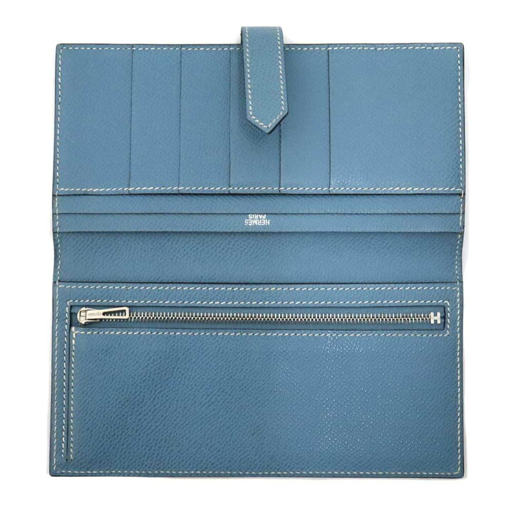 楽天市場】エルメス Hermes ベアンクラシック 長財布 推定：ブルー 