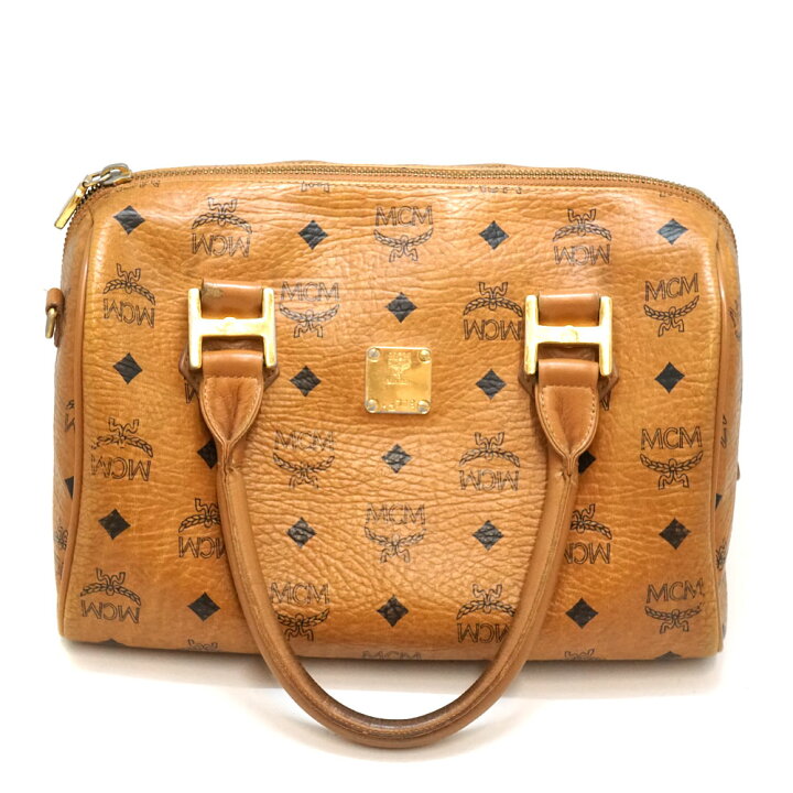 楽天市場】エムシーエム MCM ミニボストンバッグ ブラウン 鞄【中古 