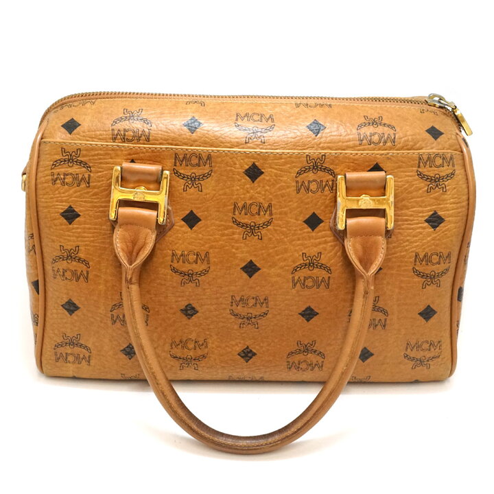 楽天市場】エムシーエム MCM ミニボストンバッグ ブラウン 鞄【中古 