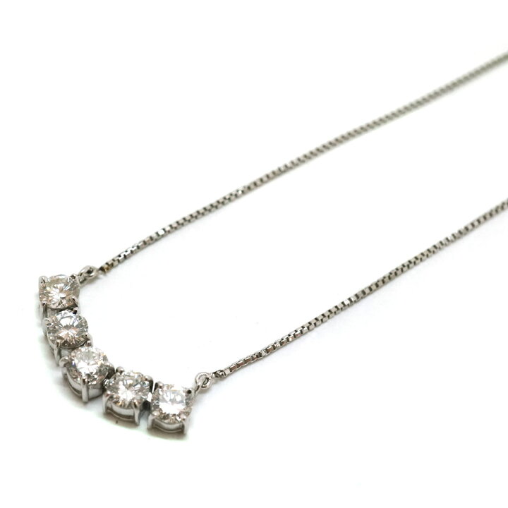 楽天市場】プラチナ Pt900 ネックレス ダイヤモンド1.02ct  