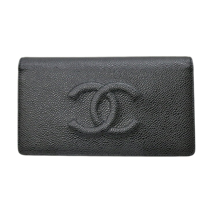 楽天市場】シャネル Chanel A48651 長財布 キャビアスキン ブラック 2 