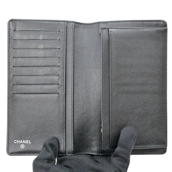 楽天市場】シャネル Chanel A48651 長財布 キャビアスキン ブラック 2 