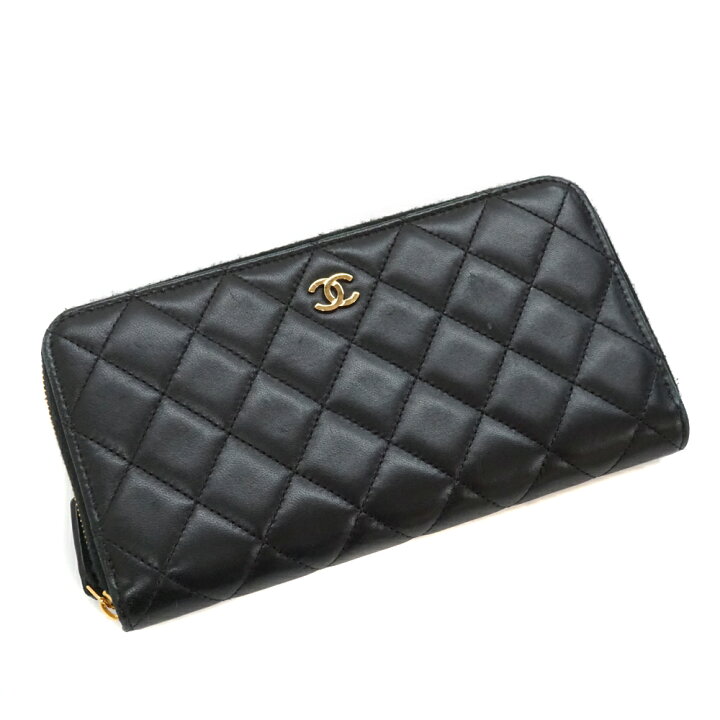 楽天市場】シャネル Chanel AP0242 ラウンドファスナー長財布 ブラック 