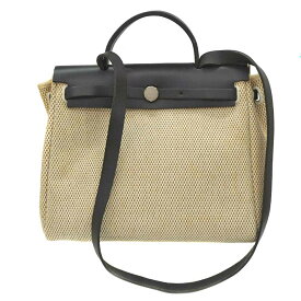 エルメス Hermes エールバッグPM ベージュ ブラック【中古】