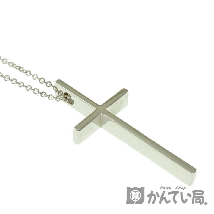 楽天市場】TIFFANY&Co.【ティファニー】メトロクロスネックレス K18WG 
