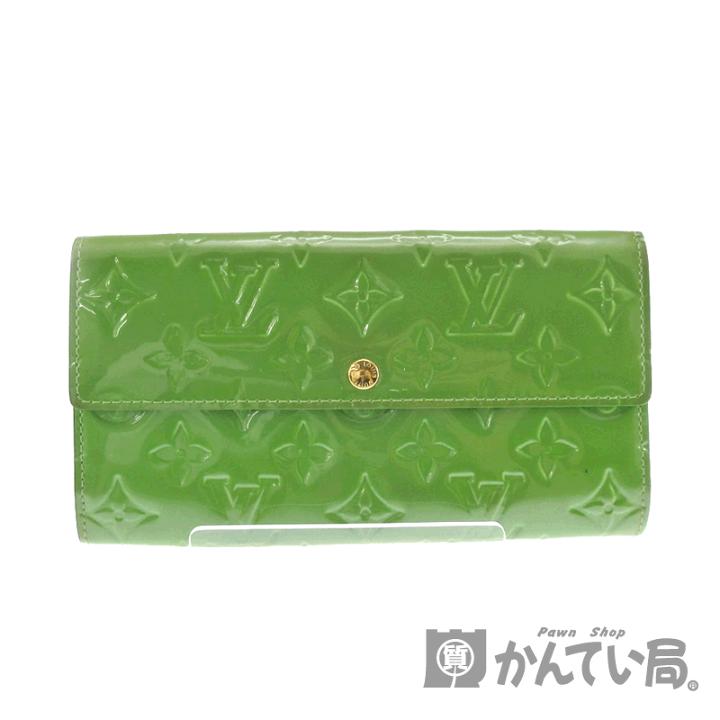 ルイヴィトン  ヴェルニ  モノグラム長財布　折り財布　財布　グリーン　ブラック 楽天市場】LOUIS VUITTON【ルイヴィトン】M93635 ファスナー付長財布