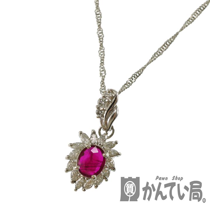 楽天市場】Pt850【プラチナ850】 ルビー(0.67ct)/ダイヤモンド(0.34ct 