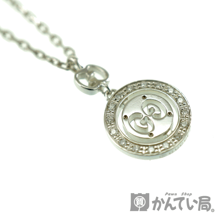 楽天市場】GUCCI【グッチ】 アイコントワールネックレス K18WG(18金  