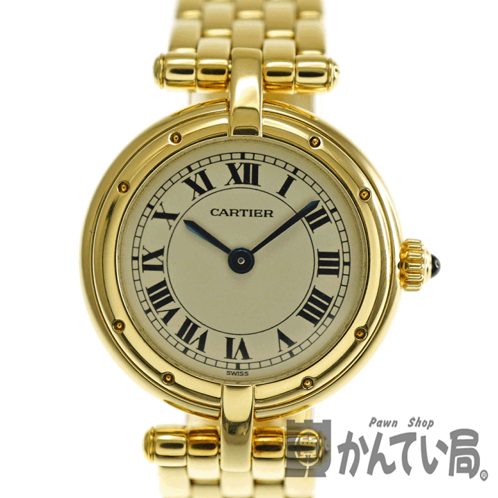 カルティエ ヴァンドーム レディース腕時計【ケースのみ　ジャンク】不動品 カルティエ腕時計 ヴァンドーム 18Kゴールド SMサイズ レディース