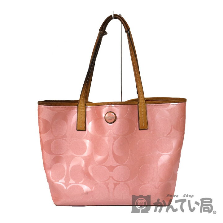 楽天市場】【コーチ】F23621 トートバッグ ピンク系 シグネチャー 